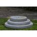 Campania International Round Plinth Pedestal Concrete | 3 H x 18.75 W x 31 D in | Wayfair PD-214-PN