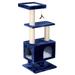 CKO Cat Furniture 45" Apartment Cat Tree Manufactured Wood in Blue | 45.25 H x 22.5 W x 16 D in | Wayfair NA48522