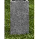 Campania International Pedestal Concrete | 28 H x 14 W x 14 D in | Wayfair PD-222-FN