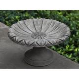 Campania International Lotus Birdbath, Small Concrete, Rubber in Brown | 6.25 H x 11.25 W x 11.25 D in | Wayfair B-184-BR