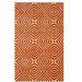 Orange 105 x 0.5 in Area Rug - EORC Stylish Marla Hand Tufted Stain Resistant geometric pattern Indoor Rectangular Area Rug | Wayfair ME106OR9X12
