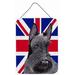 Caroline's Treasures Scottish Terrier w/ English Union Jack British Flag by Sylvia Corban Painting Print Plaque Metal in Blue/Gray/Red | Wayfair