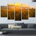 Design Art 'Tuscany Wheat Field at Sunrise' 5 Piece Photographic Print on Wrapped Canvas Set Canvas | 32 H x 60 W x 1 D in | Wayfair PT11709-373