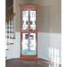 Darby Home Co Gladstone Lighted Corner Curio Cabinet Wood/Glass in Brown | 70 H x 27 W x 19.5 D in | Wayfair DABY9123 40331944