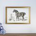 Darby Home Co 'Equine Sketch VI' Wood Framed Oil Painting Print on Wrapped Canvas in Black | 27 H x 39 W x 2 D in | Wayfair DBHM2173 40833363