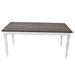 Darby Home Co Auberta Solid Wood Dining Table Wood in Brown/Gray/White | 30 H x 42 W x 34 D in | Wayfair DBHM3149 41332652