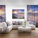 Design Art Bright Sun in Misty Mountains - Wrapped Canvas Photograph Print Metal in Blue | 30 H x 40 W x 1 D in | Wayfair PT9582-40-30