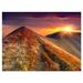 Design Art Autumn Hills w/ Colorful Grass - Wrapped Canvas Photograph Print Canvas in Yellow | 12 H x 20 W x 1 D in | Wayfair PT9606-20-12