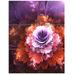 Design Art Abstract Pink Fractal Flower - 3 Piece Graphic Art on Wrapped Canvas Set Canvas in Orange/Pink | 36 H x 28 W x 1 D in | Wayfair