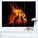 Design Art 'Wood Stove w/ Fire & Blaze' 3 Piece Photographic Print on Wrapped Canvas Set Canvas in Black/Orange/Red | 28 H x 36 W x 1 D in | Wayfair