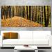 Design Art 'Dense Autumn Forest Woods' 5 Piece Photographic Print on Wrapped Canvas Set Canvas in Green | 28 H x 60 W x 1 D in | Wayfair