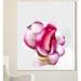 Design Art 'Pink Hand-drawn Red Rose on White' Painting Print on Wrapped Canvas in Red/White | 20 H x 12 W x 1 D in | Wayfair PT13915-12-20