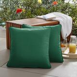 Darby Home Co Basilia Outdoor Square Pillow Cover & Insert Eco-Fill/Polyester/Polyfill/Sunbrella® in Blue | 20 W x 20 D in | Wayfair