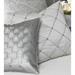 Eastern Accents Vionnet Klein Sterling Basketweave Square Pillow Cover & Insert Faux Leather | 18 H x 18 W x 6 D in | Wayfair VON-09