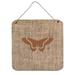 East Urban Home 'Butterfly' Square Metal Graphic Art Plaque in Metal in Brown | 6 H x 6 W x 0.02 D in | Wayfair EAAS5396 40000878