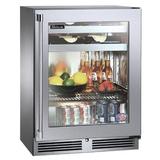 Perlick Signature Series 5.2 cu. ft. 24" Undercounter Beverage Refrigerator Glass in Gray | 32 H x 23.88 W x 18 D in | Wayfair HH24BS-4-3R
