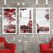 East Urban Home Paris II' Framed Graphic Art Print Multi-Piece Image on Acrylic in Red in Gray/Green/Red | 33.5 H x 52.5 W x 1 D in | Wayfair