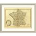 East Urban Home 'France, Carte Generale, 1786' Framed Print Paper in Brown | 30 H x 38 W x 1.5 D in | Wayfair EASN3577 39505561