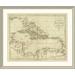 East Urban Home 'Map of the West Indies, 1796' Framed Print Paper in Gray | 37 H x 44 W x 1.5 D in | Wayfair EASN3849 39506516