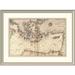 East Urban Home 'Portolan or Navigational Map of Greece, the Mediterranean & the Levant' Framed Print Paper in Brown | Wayfair EASN3984 39506981
