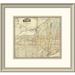 East Urban Home 'State of New York w/ Part of the Adjacent States, 1818' Framed Print Paper in Gray | 22 H x 24 W x 1.5 D in | Wayfair