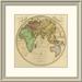 East Urban Home 'Eastern Hemisphere, 1831' Framed Print Paper in Green | 24 H x 24 W x 1.5 D in | Wayfair EASN4519 39508850