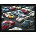 East Urban Home 'Vintage Sport Cars at Grand Prix Nurburgring' Framed Photographic Print Paper in Blue/Gray/Red | 9 H x 12 W x 1 D in | Wayfair
