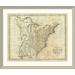 East Urban Home 'Map of the United States of America, 1796' Framed Print Paper in Gray | 37 H x 44 W x 1.5 D in | Wayfair EASN3802 39506350