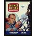 East Urban Home 'Science Fiction Quarterly: Astronaut Miner' Framed Graphic Art Print Paper in Blue/Red | 16 H x 12 W x 1 D in | Wayfair