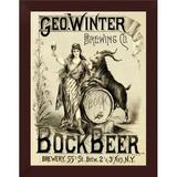 East Urban Home 'George Winter Brewing Company' Framed Graphic Art Print Paper in Gray | 18 H x 14 W x 1 D in | Wayfair EASN8142 39525552