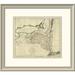 East Urban Home 'State of New York, 1796' Framed Print Paper in Gray | 22 H x 24 W x 1.5 D in | Wayfair EASN3855 39506536