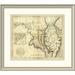 East Urban Home 'States of Maryland & Delaware, 1796' Framed Print Paper in Gray | 26 H x 30 W x 1.5 D in | Wayfair EASN4029 39507131