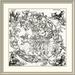 East Urban Home 'Northern Hemisphere of the Celestial Globe' Framed Print Paper in Brown | 38 H x 38 W x 1.5 D in | Wayfair EASN4418 39508505