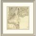 East Urban Home 'Map of New York Bay & Harbor & the Environs, 1844' Framed Print Paper in Gray | 24 H x 23 W x 1.5 D in | Wayfair EASN4315 39508152