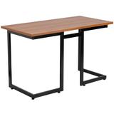 Ebern Designs Boustrophedon Cherry Computer Desk w/ Frame - Office Furniture - Writing Desk in Black/Brown/Red | Wayfair EBDG3371 43608428