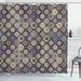 Ebern Designs Burkett Abstract Big Dots Single Shower Curtain Polyester | 75 H x 69 W in | Wayfair EBND3993 39393270