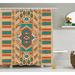 Wade Logan® Azarious Tribal Indian Aztec Secret Tribe Pattern Native American Bohemian Style Single Shower Curtain | 75 H x 69 W in | Wayfair