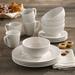 Elle Decor Bridgette 16 Piece Dinnerware Set, Service for 4 Porcelain/Ceramic in White | Wayfair 6829-16-RB