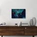 East Urban Home 'Moonlight Shadows' Photographic Print On Wrapped Canvas in Blue/White | 20 H x 30 W x 1.5 D in | Wayfair