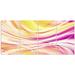 Design Art Metal 'Candy Stripes ' 4 Piece Graphic Art Set Metal in Pink/Yellow | 28 H x 48 W x 1 D in | Wayfair MT3004-271