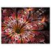 Design Art Glittering Light Red Fractal Flower Graphic Art on Wrapped Canvas in Pink | 8 H x 12 W x 1 D in | Wayfair PT11884-12-8