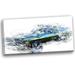 Design Art Blue & Green Muscle Car Graphic Art on Wrapped Canvas in Blue/Green | 16 H x 32 W x 1 D in | Wayfair PT2633-32-16