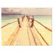 Design Art Large Wooden Pier at Gili Island Sea Bridge Photographic Print on Wrapped Canvas Canvas | 8 H x 12 W x 1 D in | Wayfair PT10401-12-8