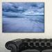 Design Art Stormy Clouds Over Ocean - Wrapped Canvas Photograph Print Metal in Blue | 30 H x 40 W x 1 D in | Wayfair PT11572-40-30