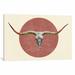 East Urban Home 'Longhorn' by Terry Fan Painting Print on Wrapped Canvas Metal in Red/White | 40 H x 60 W x 1.5 D in | Wayfair ESRB3917 34367685