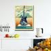 East Urban Home 'Rock & Roll- Cleveland' - Wrapped Canvas Vintage Advertisement Canvas, Wood in Blue/Orange | 30 H x 20 W x 1.5 D in | Wayfair