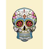 East Urban Home 'Skull I' Graphic Art Print on Canvas Metal in Blue | 40 H x 30 W x 1.5 D in | Wayfair ESUN6380 44029929