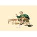 Buyenlarge Shoemaker by George Henry Malon Graphic art Paper in Green | 24 H x 36 W x 1.5 D in | Wayfair 0-587-07570-8C2436