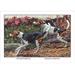 Buyenlarge 'English Foxhound & American Foxhound' by Louis Agassil Fuertes Graphic Art in Black/Brown | 24 H x 36 W x 1.5 D in | Wayfair