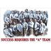 Buyenlarge Success Requires the "A" Team by Wilbur Pierce - Unframed Advertisements Print in Blue/Brown/Red | 24 H x 36 W x 1.5 D in | Wayfair